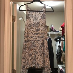 Free People floral lace slip